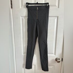 Garage Black and Gray Plaid Pants